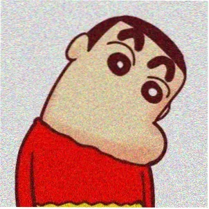 留言用户头像，浅杏底与玫紫标签造型